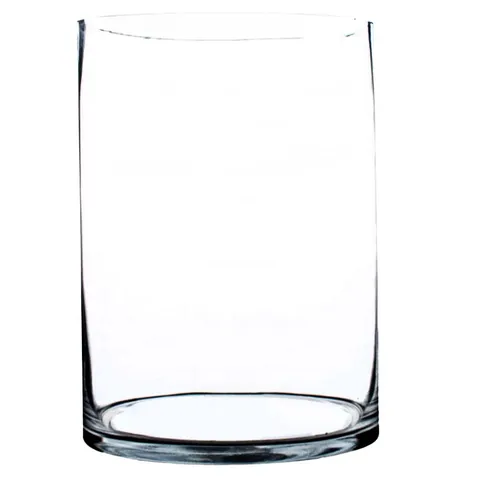 15x10cm Clear Glass Cylinder Vase