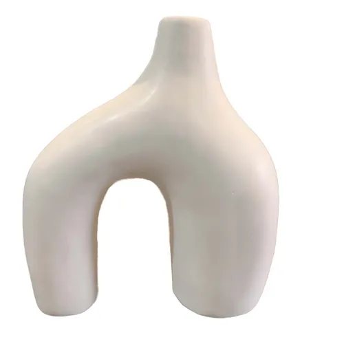 White Art Deco Vase 1