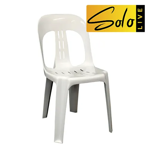 Hire - White colour plastic plastic stacking event chair 