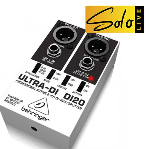 Hire - Behringer Ultra-DI DI20 2-Channel DI-Box Splitter