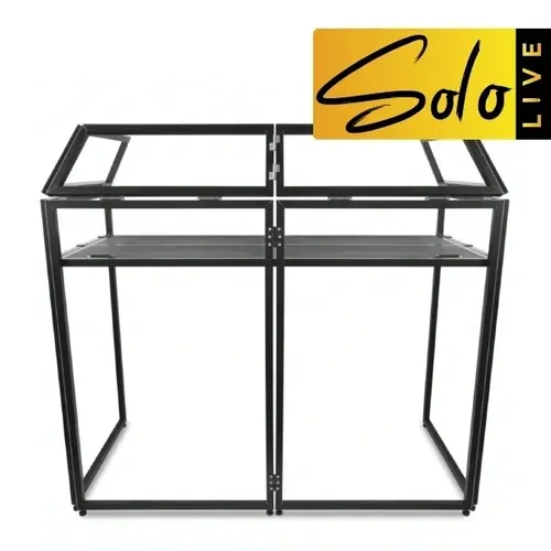 Hire - Portable DJ Booth FOH Mixing Stand inc. black and white scrims and carry bag