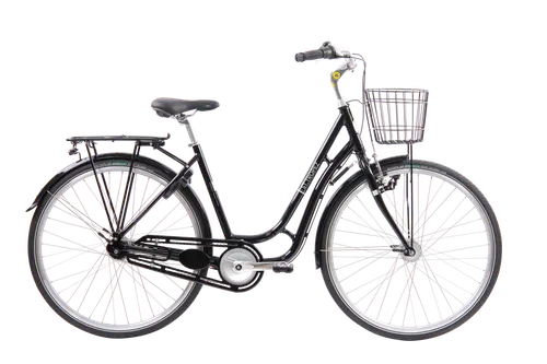 Damecykel + Barnestol