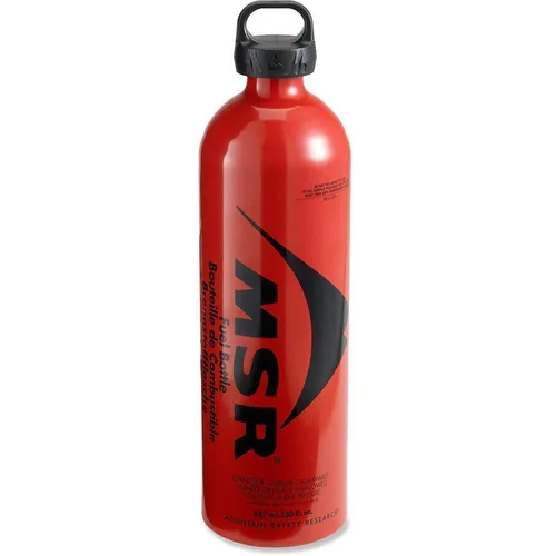MSR Red fuel bottles