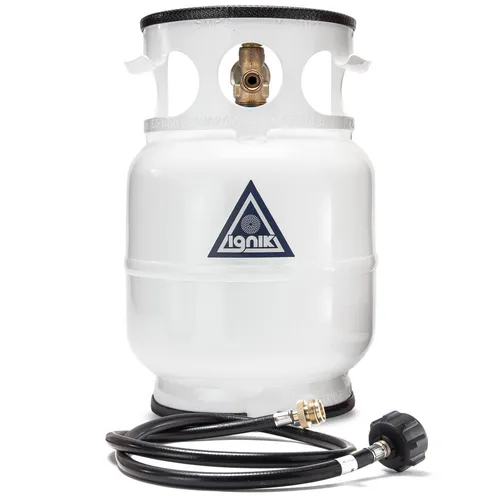 Camp Fuel- 5 Gal Propane Tank W/ Connecting Hose