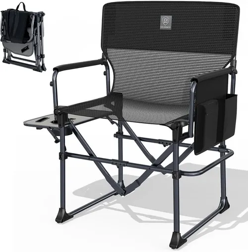Camp Chair- Quik Chair: Mesh Black 