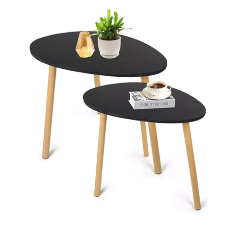 Mesa De Centro Minimalista Negra-402029