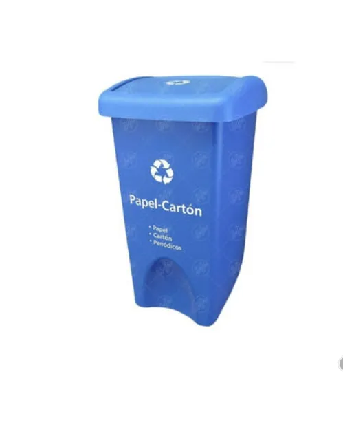 Bote de Basura Azul 80L Plastico-401111