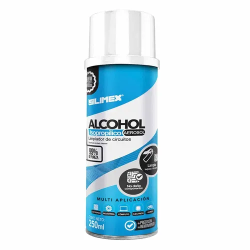 ALCOHOL ISOPROPILICO AEROSOL SILIMEX 250 ml-501543