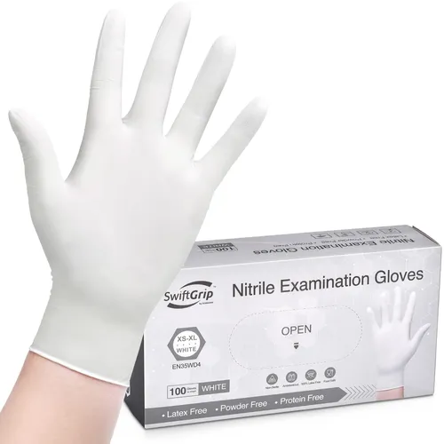 Guantes de Latex Blanco Medianos Latex-204124