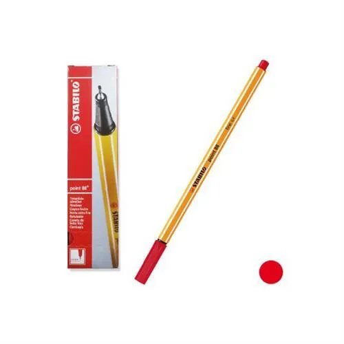 ROTULADOR POINT 88 STABILO ROJO-504240