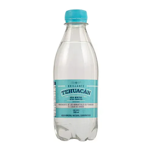 Caja de agua MINERAL Tehuacan Brillante 12x300ml Plastico-101019