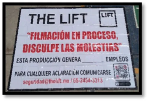 Lona de Anuncio de Filmacion THE LIFT-402417