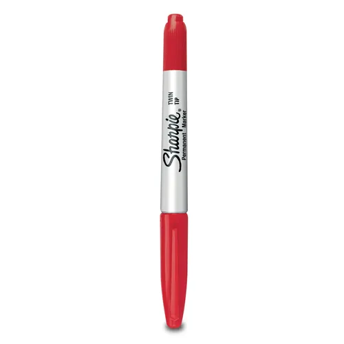 Marcador Sharpie Punta Doble Rojo-501546