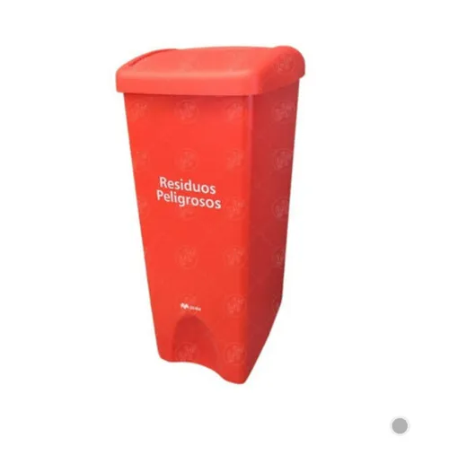 Bote de Basura Rojo 80L Plastico-401112