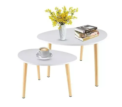 Mesa De Centro Minimalista Blanca-402030