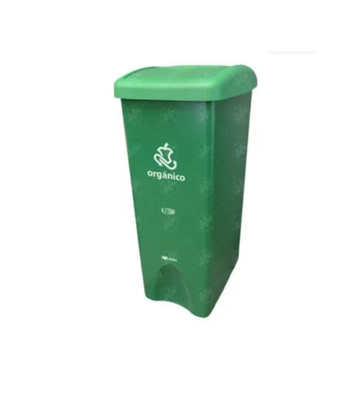 Bote de Basura Verde 80L Plastico-401113