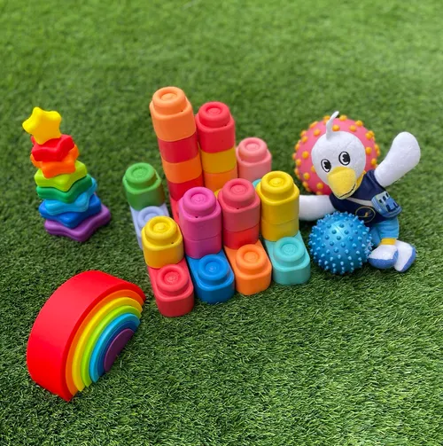 Toys set 5: Educational building games, babies from 9 months