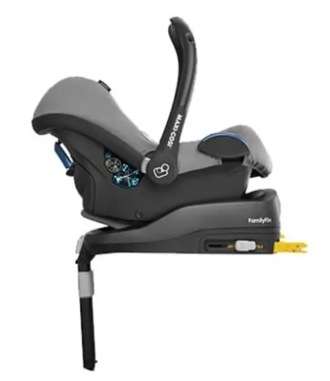 Maxi cosi pebble carseat with family fix base, isofix, from birth to 13kg, GREY OR BLUE