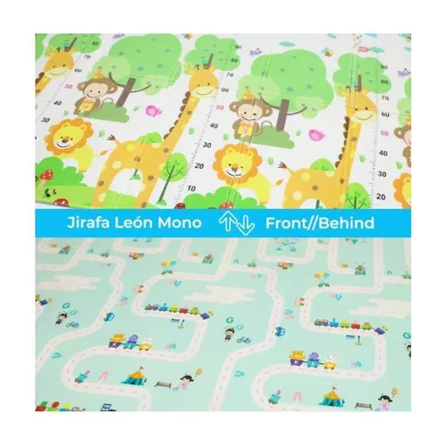 Baby playing two side MAT, 200x150cm, safari