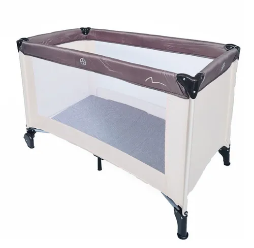 Byberit playpen baby travel crib/cot/bed, colour beige, without mattress