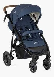 Joie mytrax stroller for kids, up to 24kg, blue - faded fabrics