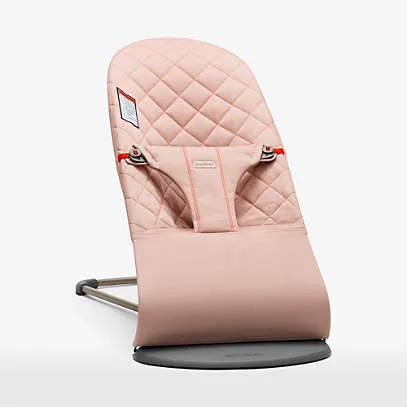 Baby bjorn, baby bouncer, bliss pink, with toy