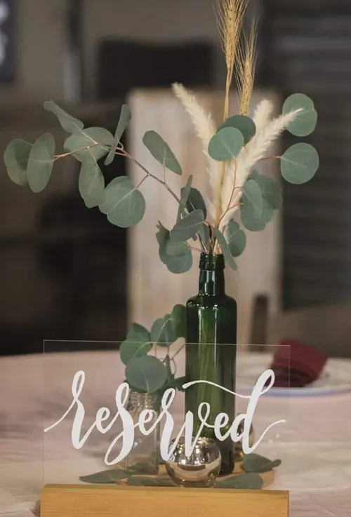 CENTERPIECE: olive green  bottles {boho collection ONLY}