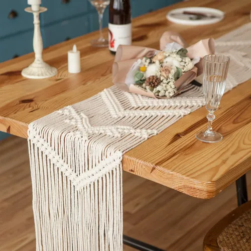 TABLESCAPE: Macrame Table Runner {boho collection ONLY}