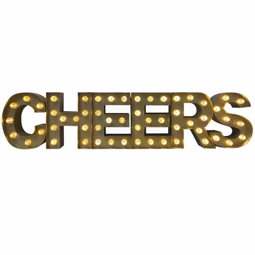 SIGN: CHEERS light up