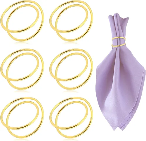 TABLESCAPE: Gold napkins rings SET OF 130
