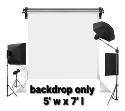 WALL DECOR: photography background white with 6 clips