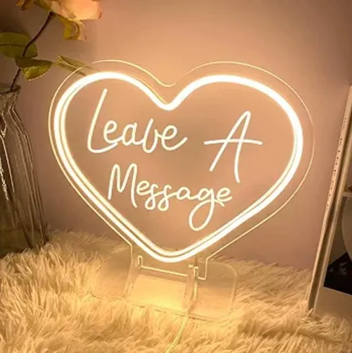 WALL DECOR: Leave A Message neon