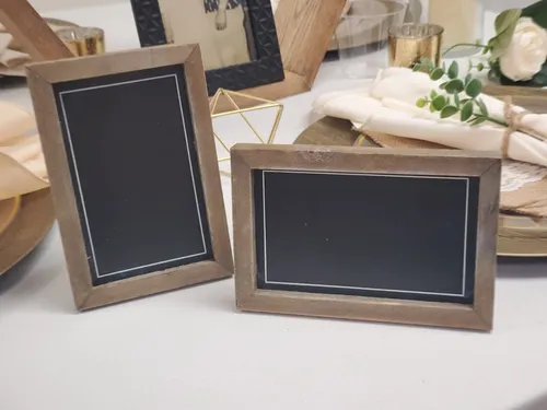 SIGN: small chalkboards wood 4 x 6 