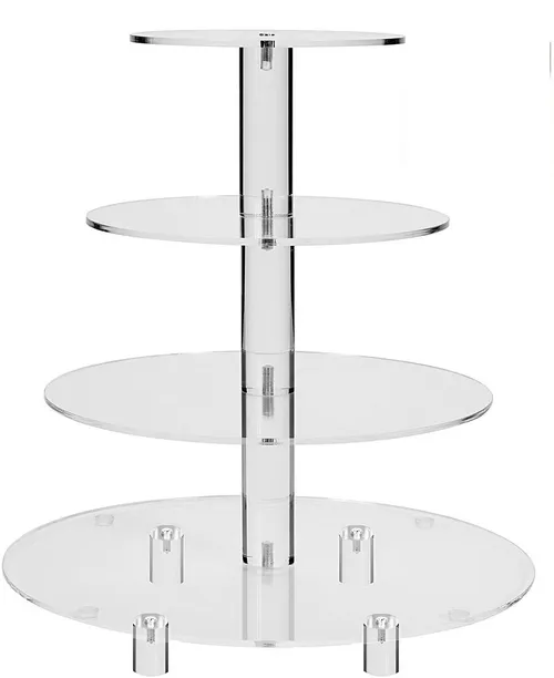 DESSERT: Acrylic 4 tier round stand (max 2) 