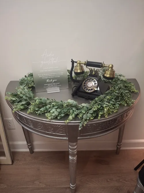 Silver Half Moon Table 
