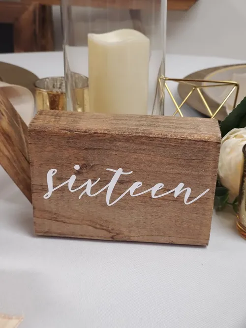 TABLE NUMBERS: wood block 1-30 (1.5