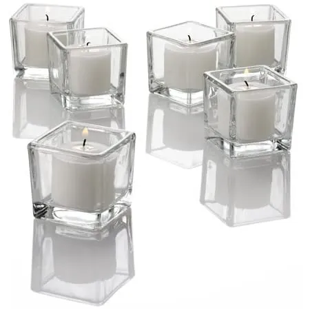 VOTIVES: square clear (max 120)