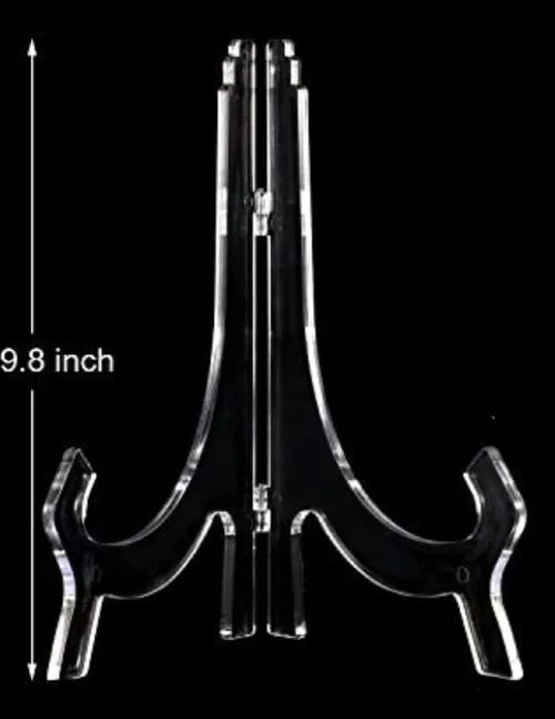 SIGN: clear acrylic easel