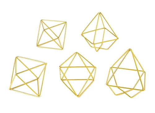 TABLESCAPE: mini gold geo shapes (max 16)