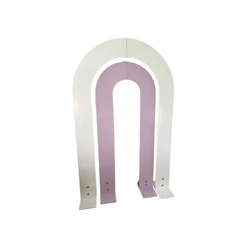 White Purple Arch Backdrop 