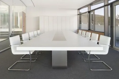 Boardroom white chairs