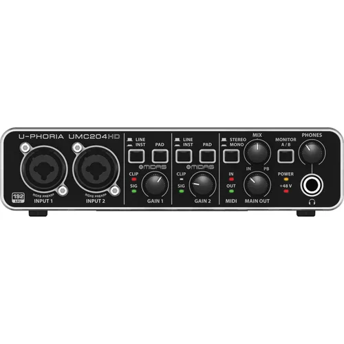 Behringer U-Phoria UMC204HD Audio/MIDI Interface 