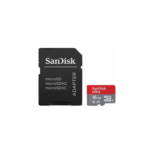 SanDisk Ultra SD 16GB Card + Adapter