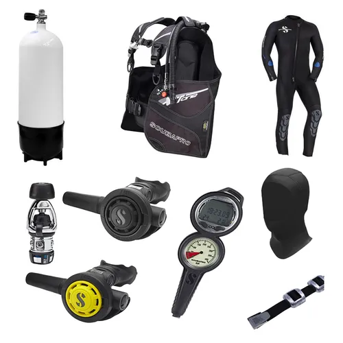 One Cylinder - Hard Gear & Wetsuit Scuba Bundle (SELECT SIZES BELOW)