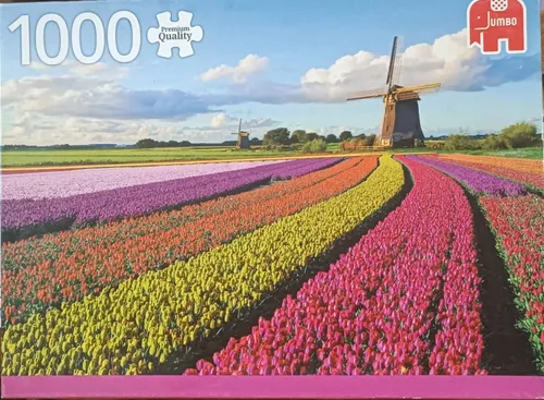 פאזל צבעוני שדה פרחים 1000 חלקים