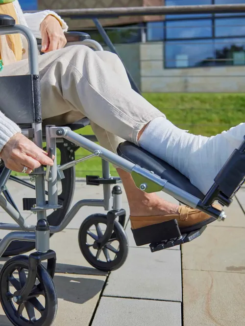 Left Leg Extension for Standard Wheelchair