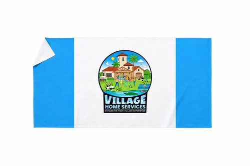 VHS Pool Towel Blue Logo