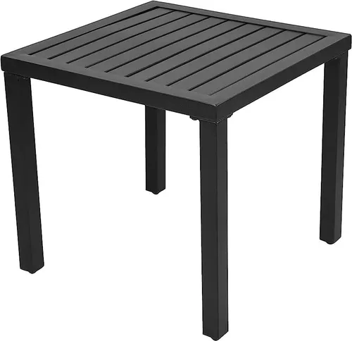 Metal bistro side table