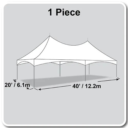40 x 40 High Peak Frame (Marquee) Tent