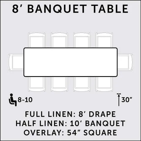 8' Rectangle Tables